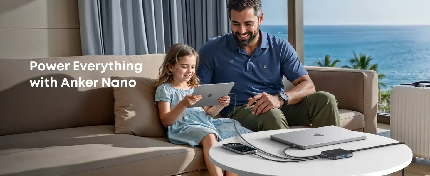 شارژر رومیزی انکر Anker Charger 6 Ports GaN A2155 130W 1 شارژر رومیزی انکر Anker Charger 6 Ports GaN 130W