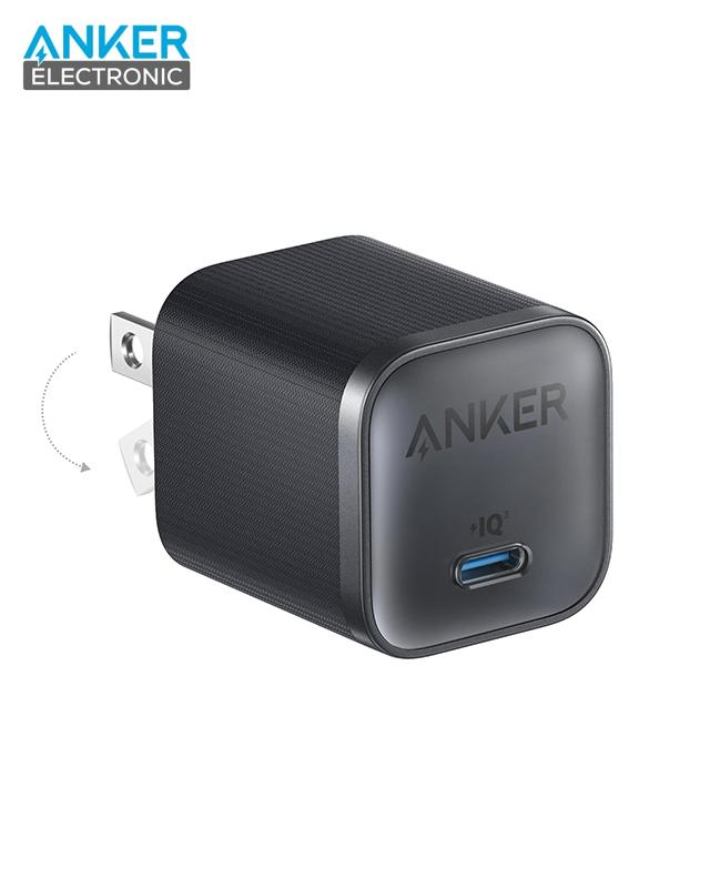 A2692-1 شارژر دیواری 45 وات انکر Anker Nano Charger 45W A2692 US پلاگ دوپین تاشو - Image 1