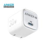 شارژر دیواری 30 وات انکر Anker Zolo GaN Compact Charger 30W A2698 US دوپین تاشو