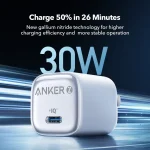 شارژر دیواری 30 وات انکر Anker Zolo GaN Compact Charger 30W A2698 US دوپین تاشو - Image 3