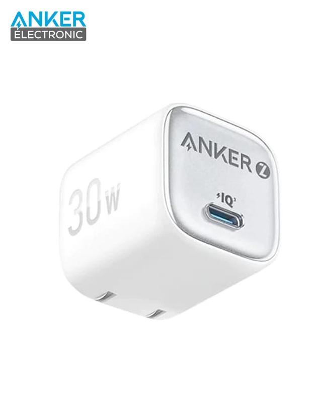 A2698 شارژر دیواری 30 وات انکر Anker Zolo GaN Compact Charger 30W A2698 US دوپین تاشو - Image 1