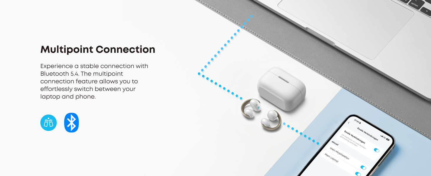 هدفون بی سیم انکر Anker Soundcore AeroClip A3388 10 هدفون بی سیم انکر Anker Soundcore AeroClip A3388