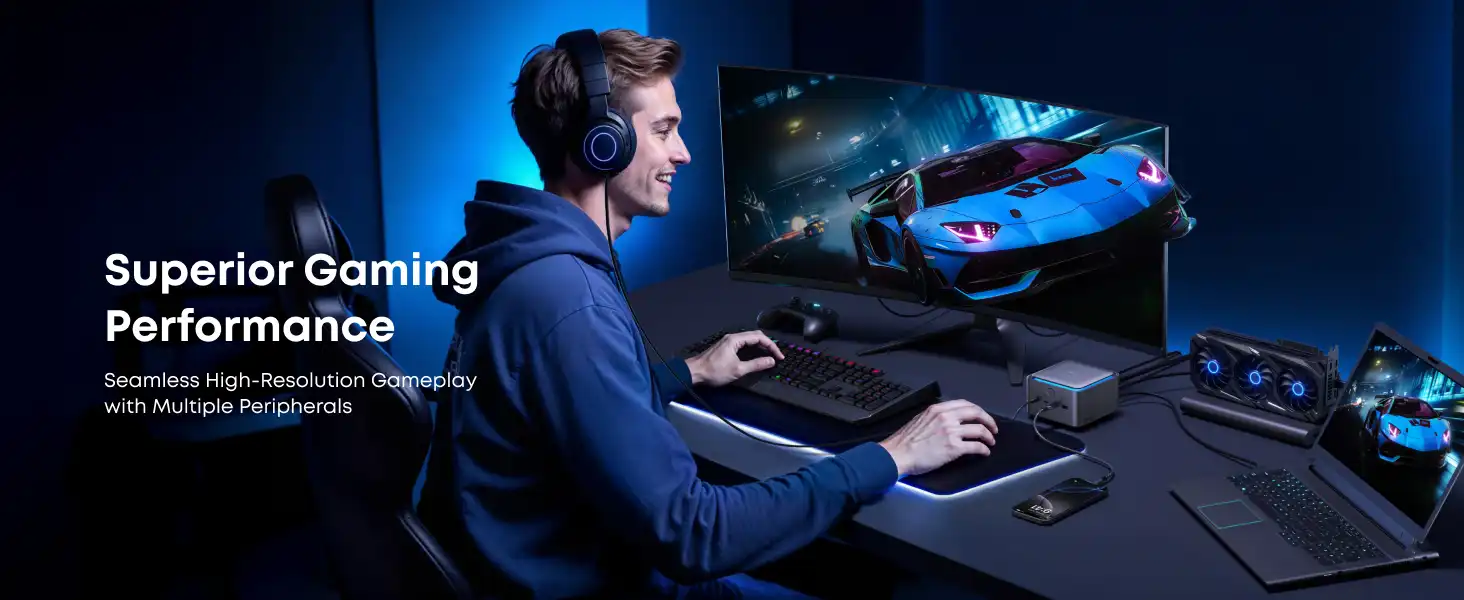 هاب تاندربولت 14 در 1 انکر Anker Prime TB5 Docking Station A83B5 2 هاب تاندربولت 14 در 1 انکر Anker Prime TB5 Docking Station A83B5