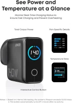 شارژر دیواری 140 وات انکر Anker Charger 140W with USB-C Cable B2697 UK پلاگ سه پین - Image 5