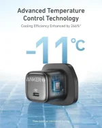 شارژر دیواری 20 وات انکر Anker Zolo 20W GaN Charger A2699 UK پلاگ سه پین - Image 6