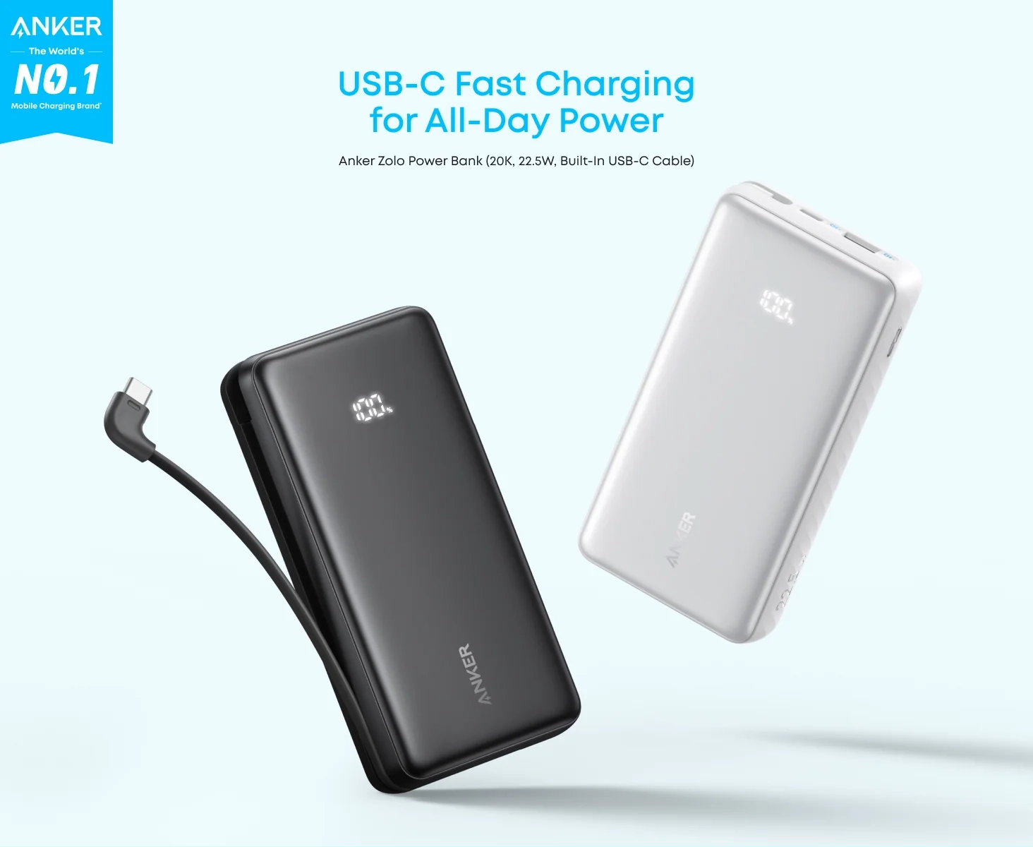 پاوربانک 20000 میلی آمپر انکر Anker Power Bank 20000mAh A110E 1 پاوربانک 20000 میلی آمپر انکر Anker Power Bank 20000mAh A110E