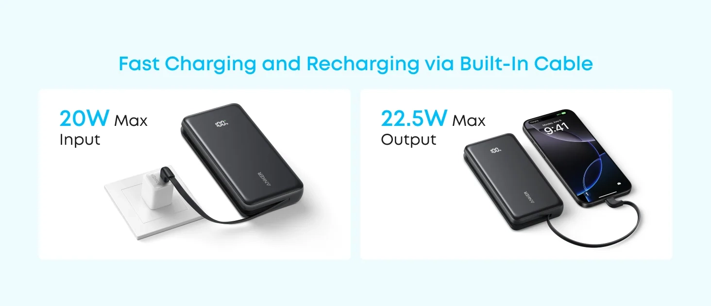 پاوربانک 20000 میلی آمپر انکر Anker Power Bank 20000mAh A110E 2 A110E 2 1