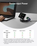 شارژر وایرلس سه‌کاره انکر Anker MagGo Wireless Charging Station Foldable 3-in-1 B2557 - Image 4