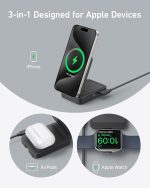 شارژر وایرلس سه‌کاره انکر Anker MagGo Wireless Charging Station Foldable 3-in-1 B2557 - Image 5
