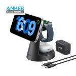 شارژ وایرلس سه کاره انکر Anker MagGo 3-in-1 Charging Station B25M4