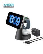 شارژ وایرلس سه کاره انکر Anker MagGo 3-in-1 Charging Station B25M4
