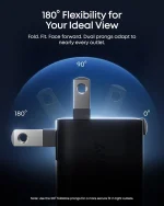 شارژر 45 وات انکر Anker Nano Charger 45W A121D پلاگ دوپین تاشو - Image 2