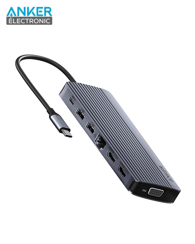 A8389-1 هاب 14 پورت انکر Anker Laptop Docking Station 14 in 1 A8389 - Image 1