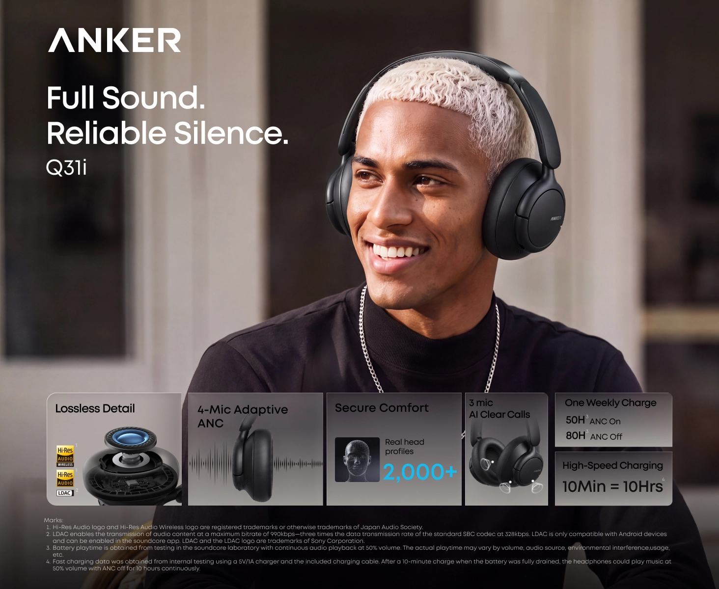 هدفون بی سیم انکر Anker Soundcore Q31i D1404 1 هدفون بی سیم انکر Anker Soundcore Q31i D1404